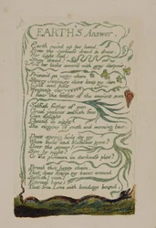 "Johdatus", levy 33 julkaisusta "Songs of Experience", 1794 (reliefietsaus vesiväreillä)